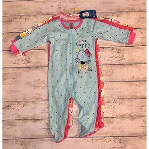 Floral So Happy Sleep n Plays Gerber 3 Piece Sleeper Set